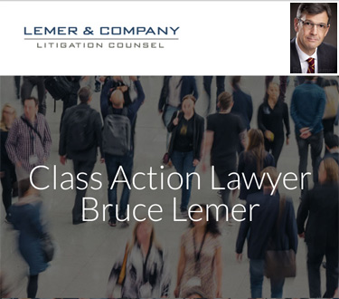 Bruce Lemer, 30+ years experience as class actions, product liability lawyer - click for more info.