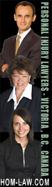 3 lawyer team for catastrophic personal injuries and ICBC  dispute , Lrzrenzo Oss-Cech, Bari Marlett & Misty Hillard -  in downtown Victoria BC