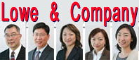 Immigration lawyers Jeffrey Lowe and Robert Leong, Certified immigration consultants, Vivien Lee, Rita Cheung and Akiko Fujita who speaks fluent Japanese