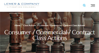 Consumer / Commercial / Contracts class actions - click to information