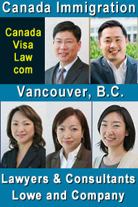 Vancouver immigration law firm includes Robert Leong, Stan Leo, consultants Vivien Lee, Rita Cheng and Akiko Fujita - fluent in english, Chinese Mandarin, Cantonese and Japanese - click to their website