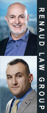 photos of Don Renauld and Mark Berry at their Burnaby Metrotown Tower II offices- for serious personal injuries and medical malpractice