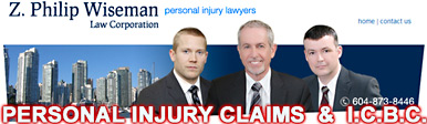 Philip Wiseman, personal injury ICBC claims disputes lawyer  offices at 777 West Broadway in Vancouver, near Vancouver General Hospital  - CLICK FOR MORE INFO