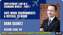 Dana Quantz, YouTube interview on Work Safe environment & WCB