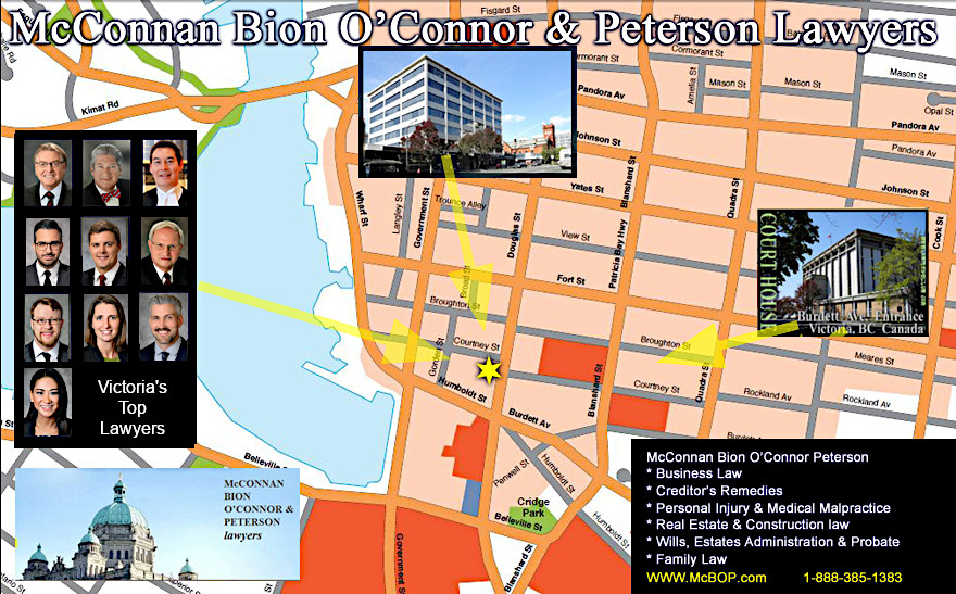 Downtown Victoria Street map 
