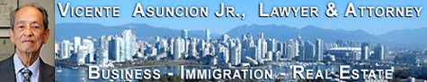 Vicente Asuncion Jr., fluent in Tagalog, Spanish & English - Canada Immigration Lawyer  and Philippine Attorney  - office view of Vancouver over False Creek
